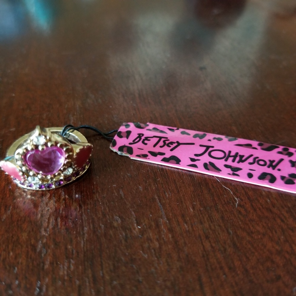 Betsey Johnson Varsity Crush Crown Ring